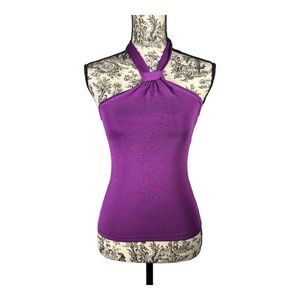 Banana Republic Y2K Vibrant Purple Halter Top NWT